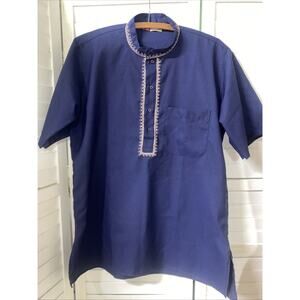 Attire A Blend For Image Traditional Haori Kurta Rungolee Shirt Men’s S/S Sz 38